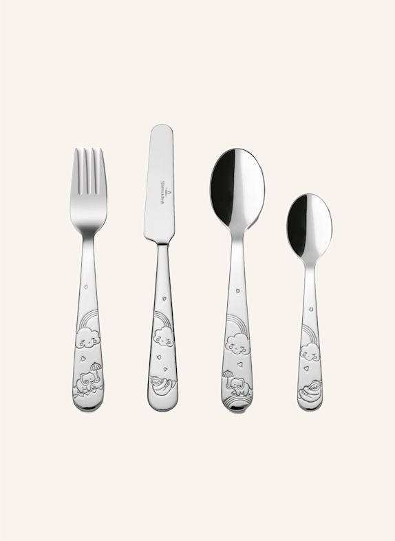 Villeroy & Boch Kinderbesteck, 4-teilig WALK LIKE AN ELEPHANT SILBER