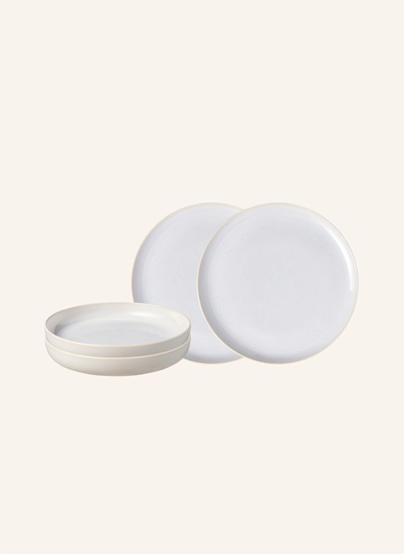 like. by Villeroy & Boch Dinner-Set 4-teilig CRAFTED COTTON WEISS