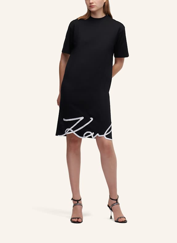 KARL LAGERFELD Kleid SCHWARZ