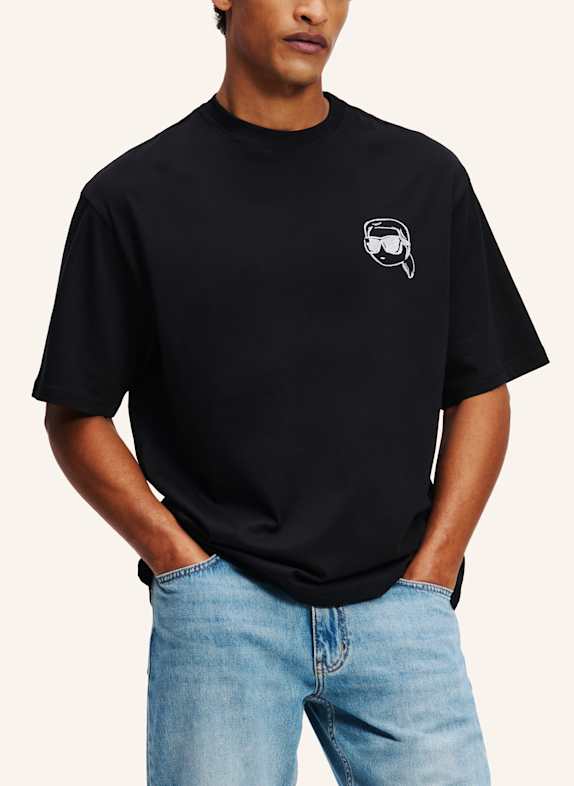 KARL LAGERFELD T-shirt SCHWARZ