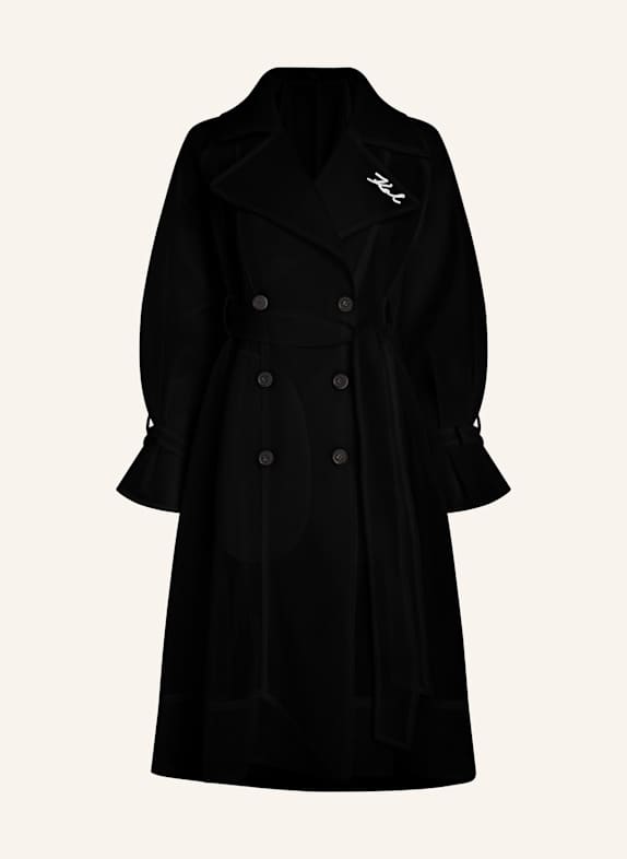 KARL LAGERFELD Mantel SCHWARZ