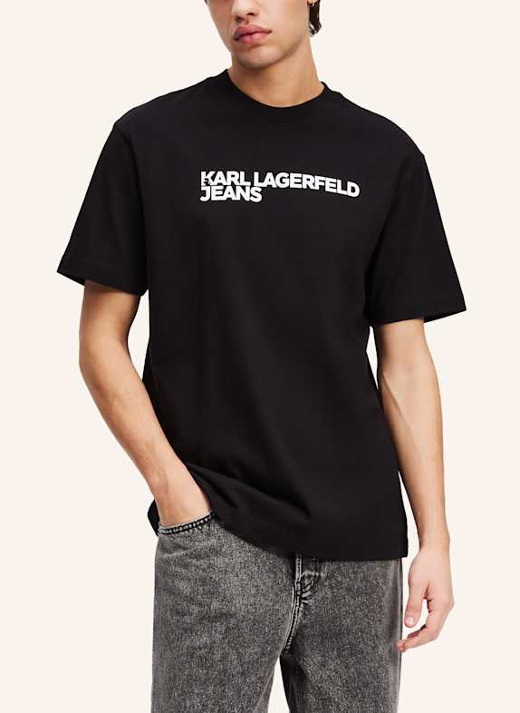 KARL LAGERFELD JEANS T-shirt SCHWARZ