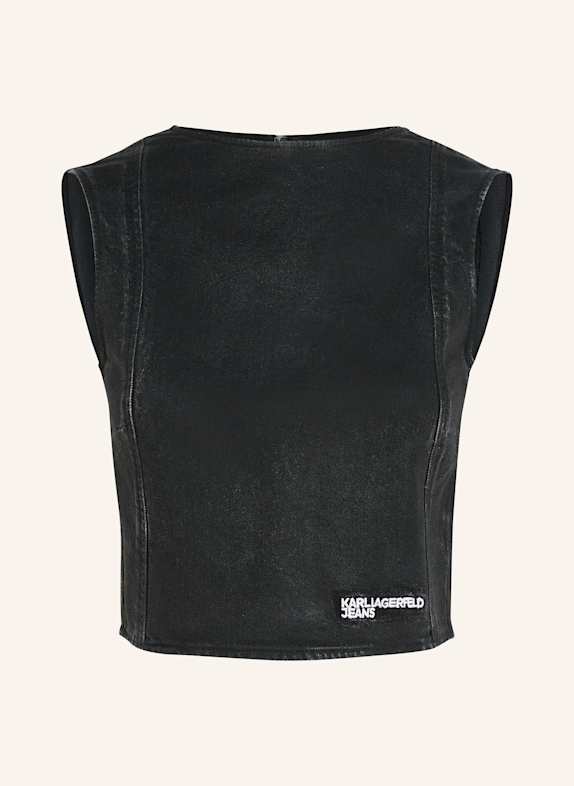 KARL LAGERFELD JEANS Bluse SCHWARZ