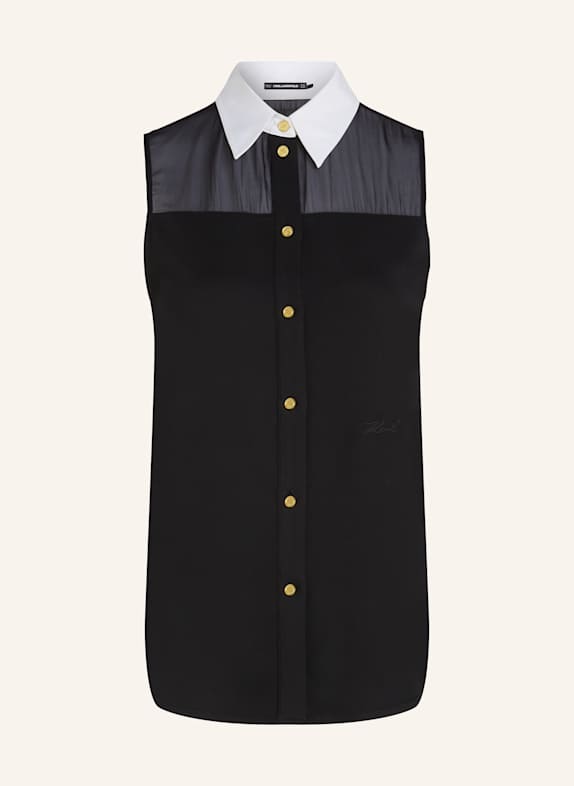 KARL LAGERFELD Bluse SCHWARZ