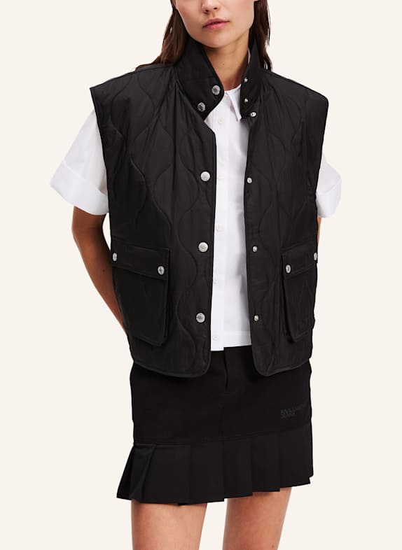 KARL LAGERFELD JEANS Weste SCHWARZ