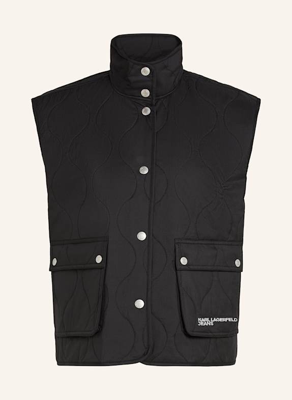 KARL LAGERFELD JEANS Weste SCHWARZ