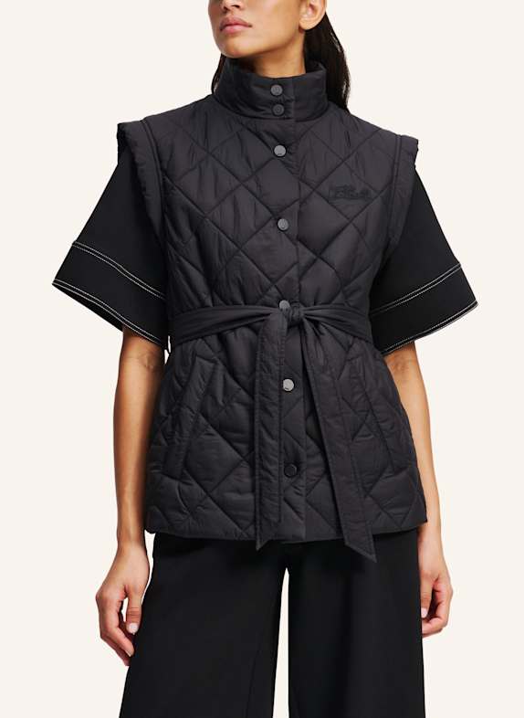 KARL LAGERFELD Weste SCHWARZ