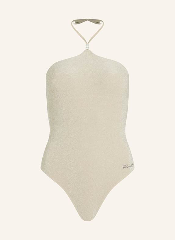 KARL LAGERFELD Badeanzug BEIGE