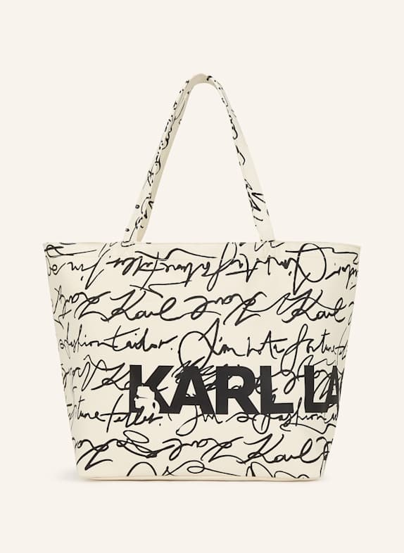 KARL LAGERFELD Shopper SCHWARZ/ BEIGE