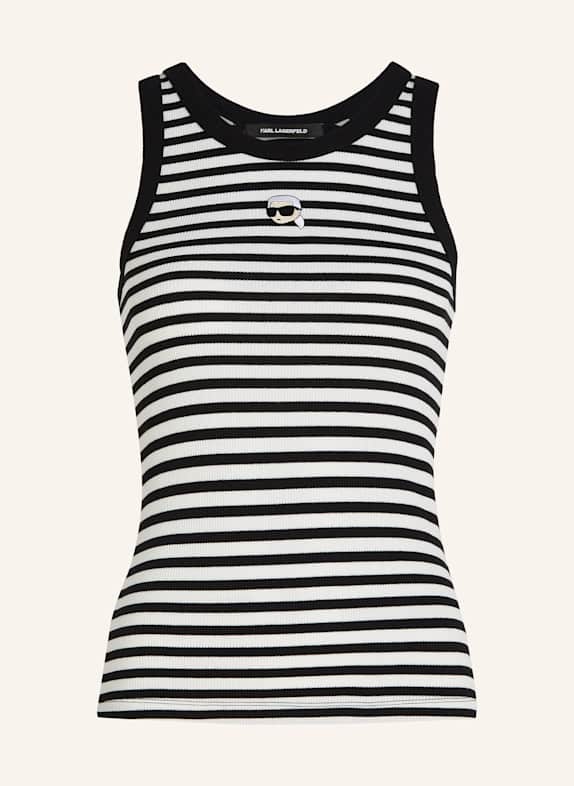 KARL LAGERFELD Unterhemd BEIGE/ SCHWARZ