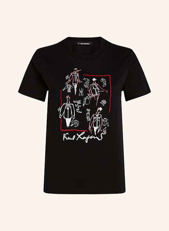 KARL LAGERFELD T-shirt SCHWARZ