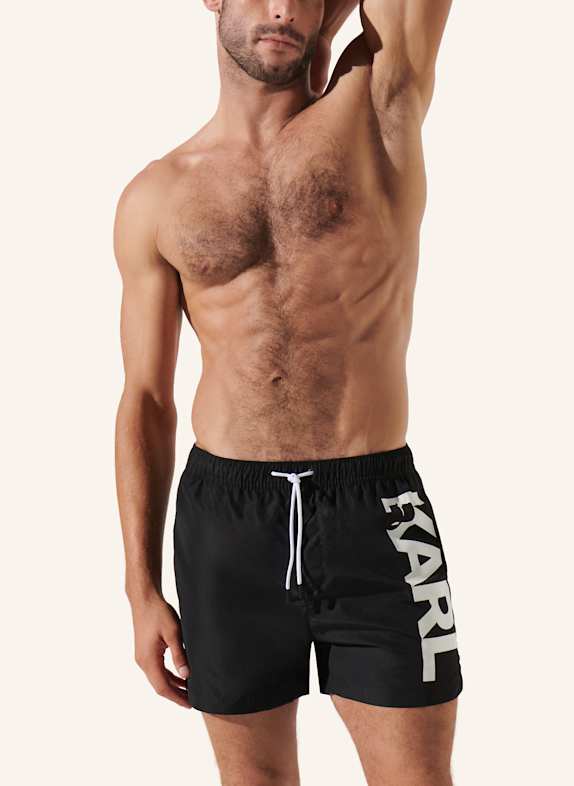 KARL LAGERFELD Bikini-Hose SCHWARZ