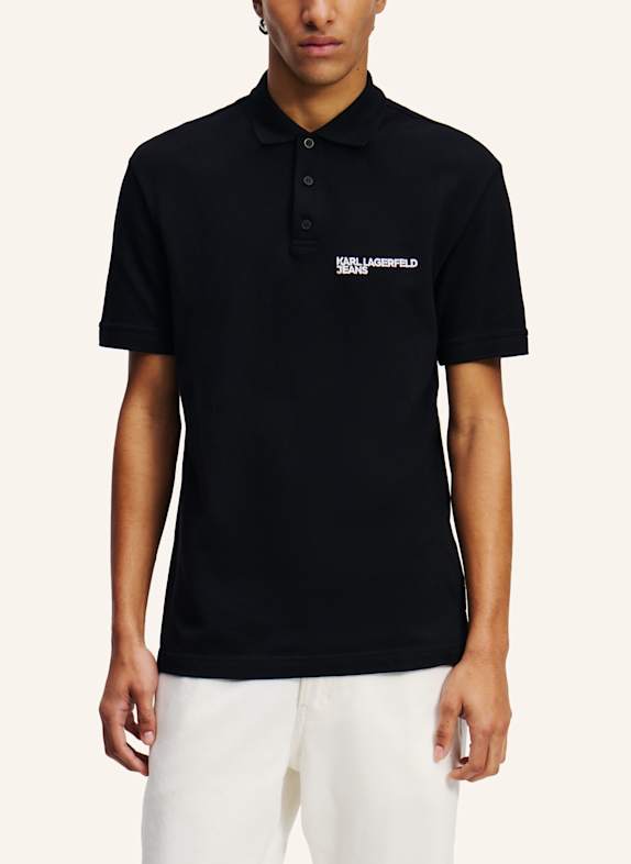 KARL LAGERFELD JEANS Poloshirt SCHWARZ
