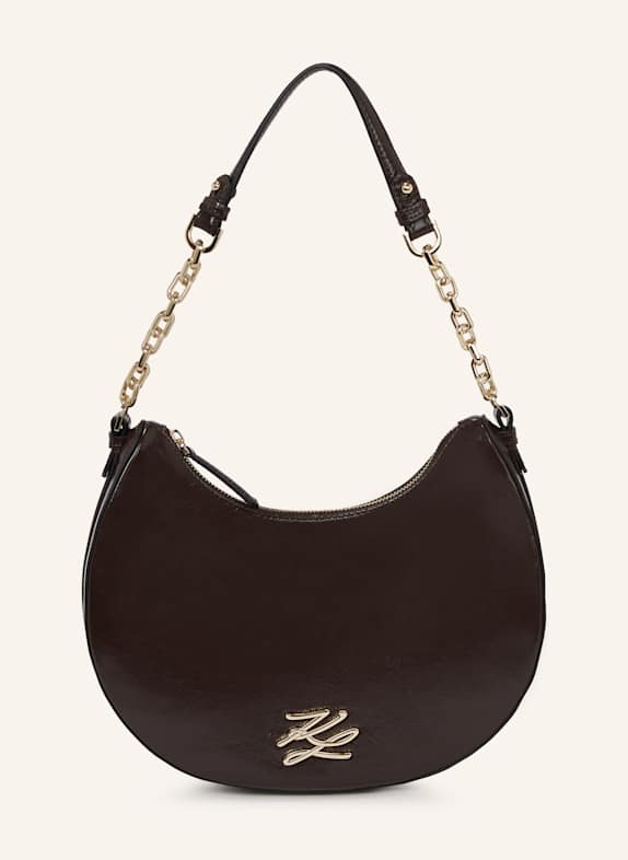 KARL LAGERFELD K/Autograph Schultertasche BRAUN