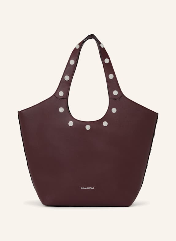 KARL LAGERFELD Handtasche DUNKELROT