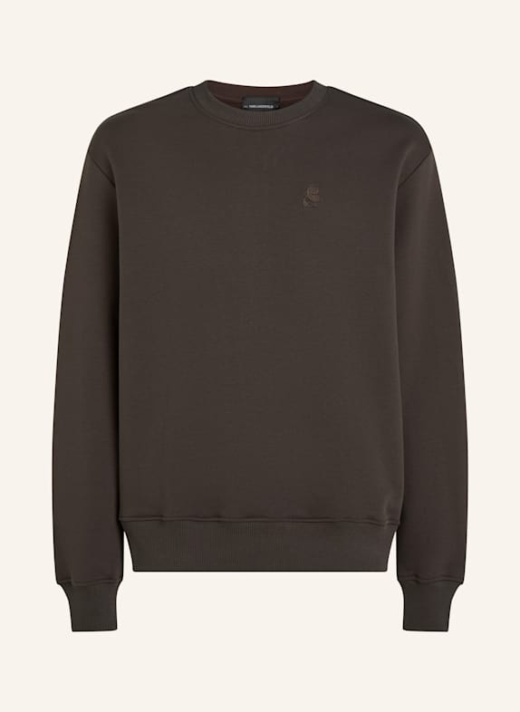 KARL LAGERFELD Sweatshirt DUNKELBRAUN