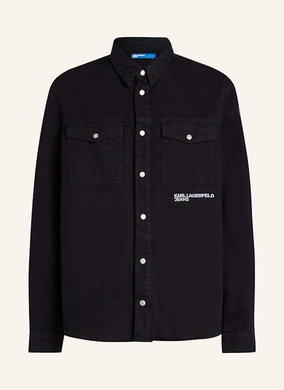 KARL LAGERFELD JEANS Hemd SCHWARZ