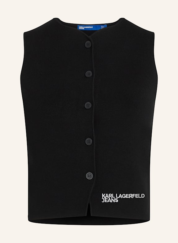 KARL LAGERFELD JEANS Top SCHWARZ