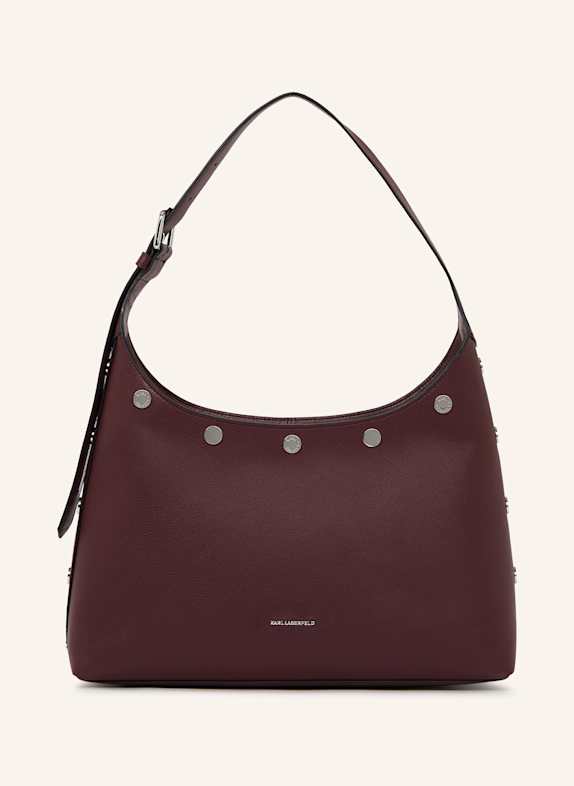 KARL LAGERFELD Hobo-Bag DUNKELROT