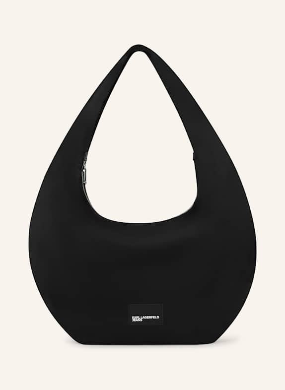 KARL LAGERFELD JEANS Hobo-Bag SCHWARZ