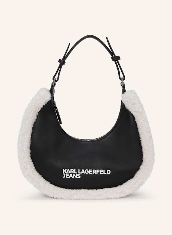 KARL LAGERFELD JEANS Schultertasche SCHWARZ