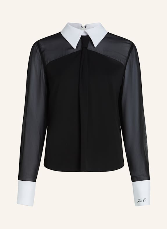 KARL LAGERFELD Bluse SCHWARZ