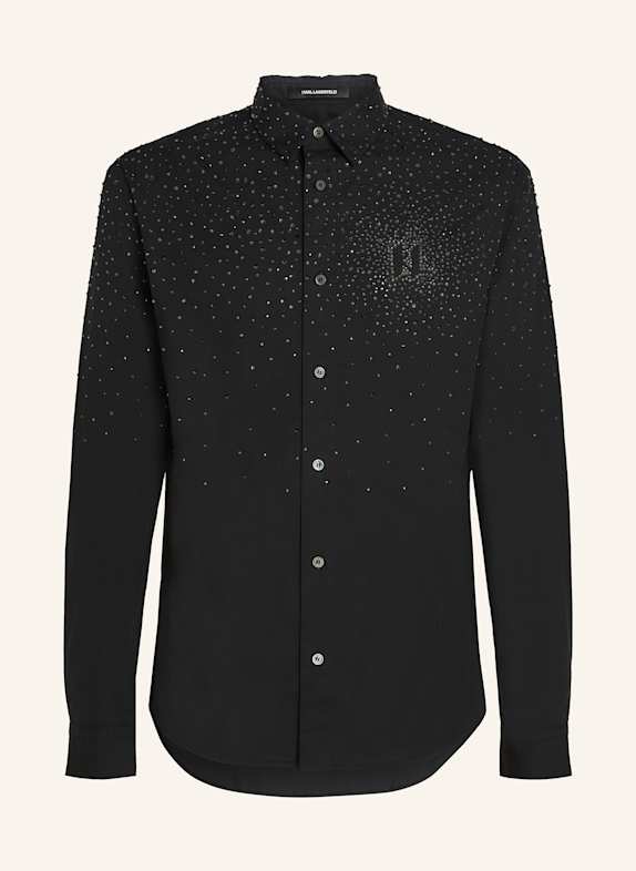 KARL LAGERFELD Hemd SCHWARZ