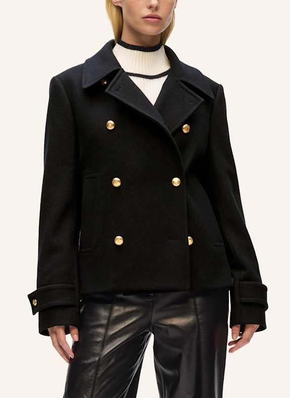 KARL LAGERFELD Mantel SCHWARZ