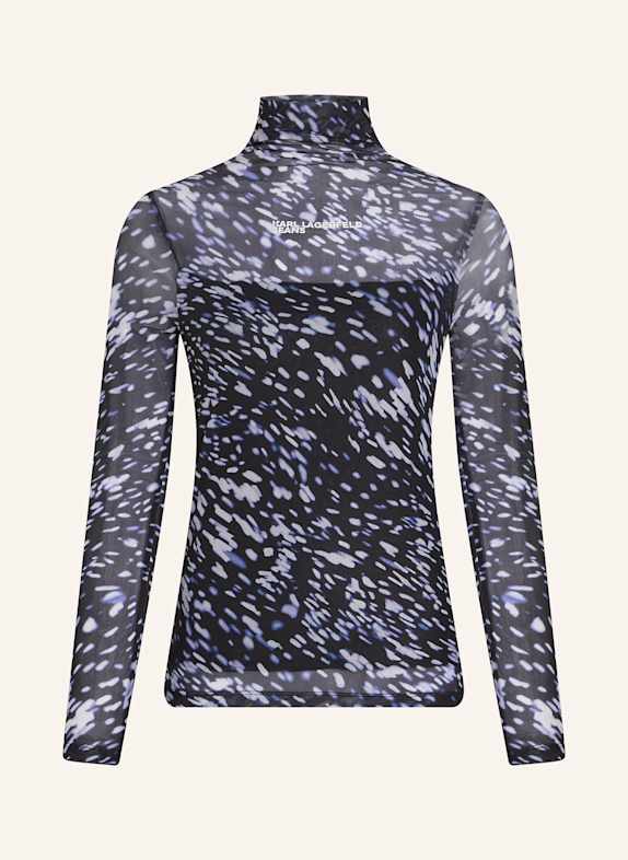 KARL LAGERFELD JEANS Top SCHWARZ/ BLAU