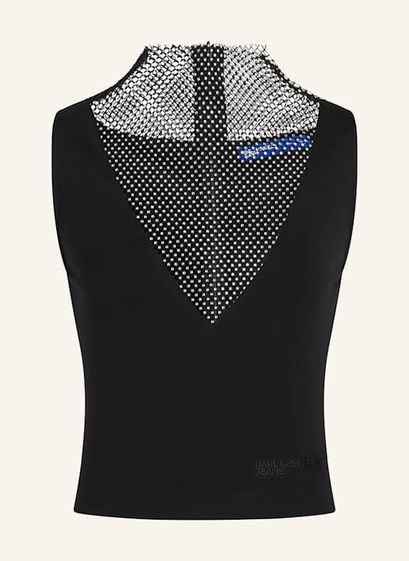 KARL LAGERFELD JEANS Top SCHWARZ