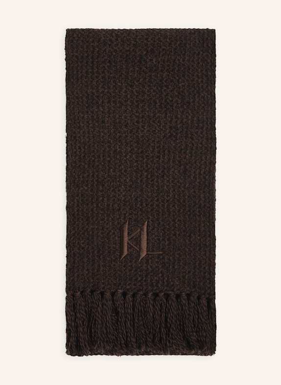 KARL LAGERFELD Schal DUNKELBRAUN