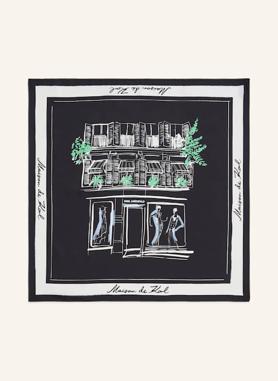 KARL LAGERFELD Schal SCHWARZ