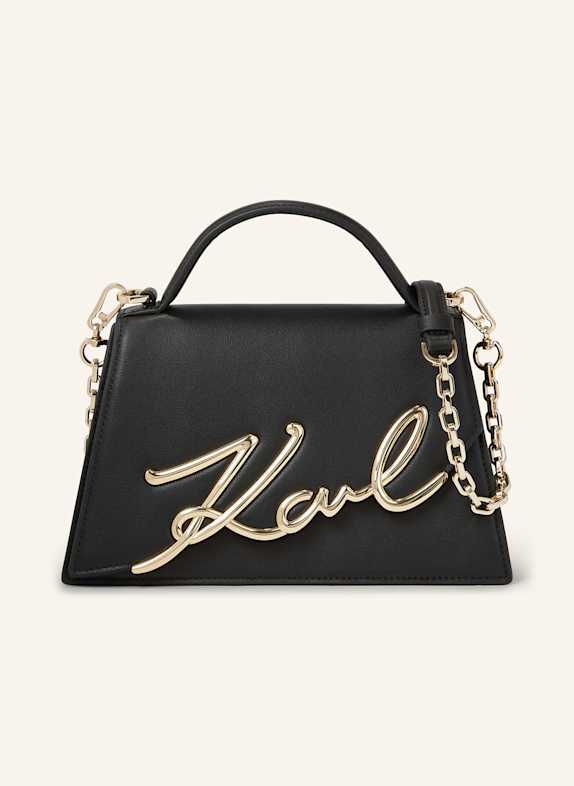 KARL LAGERFELD Umhängetasche SCHWARZ/ GOLD