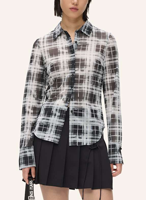 KARL LAGERFELD JEANS Bluse SCHWARZ