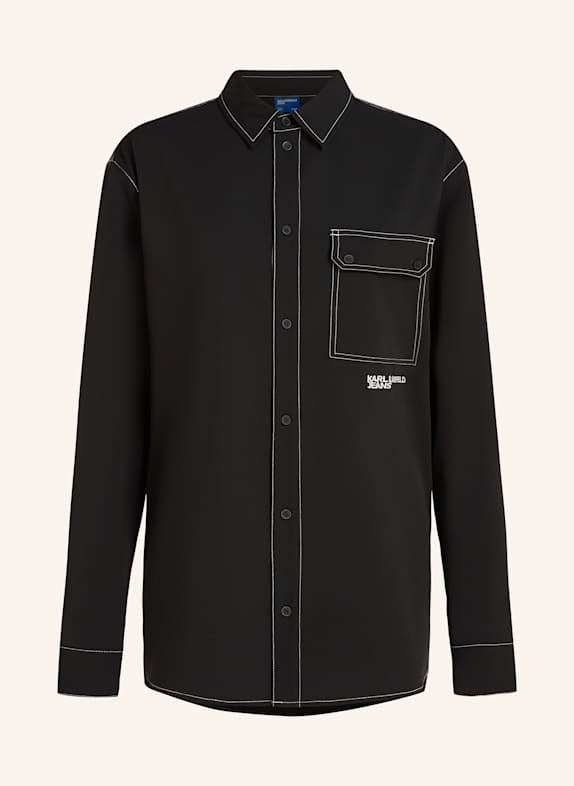 KARL LAGERFELD JEANS Hemd SCHWARZ
