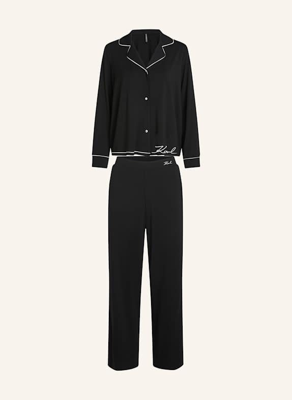 KARL LAGERFELD Nachtwäsche SCHWARZ