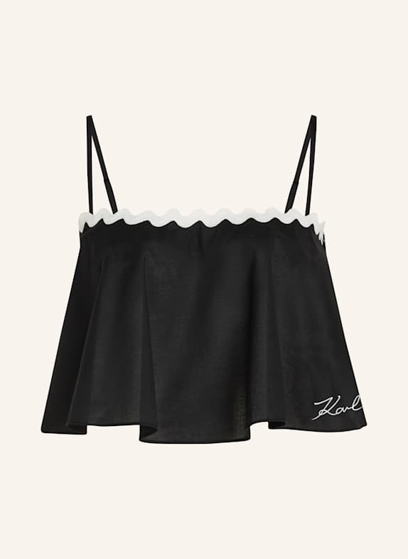 KARL LAGERFELD Top SCHWARZ