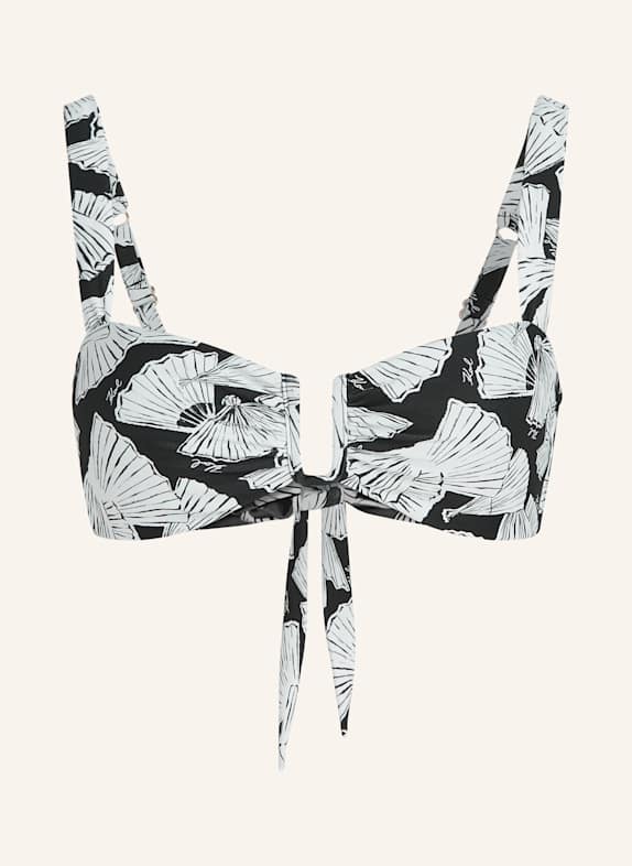 KARL LAGERFELD Bikini-Top SCHWARZ
