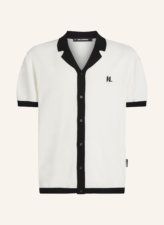 KARL LAGERFELD Poloshirt WEISS/ SCHWARZ