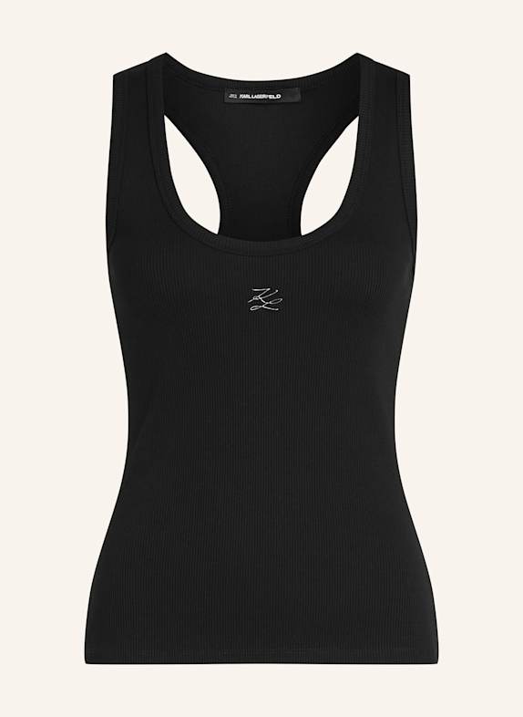 KARL LAGERFELD Unterhemd SCHWARZ