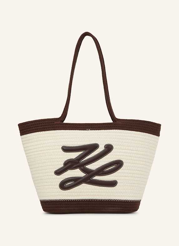 KARL LAGERFELD Strandtasche DUNKELBRAUN