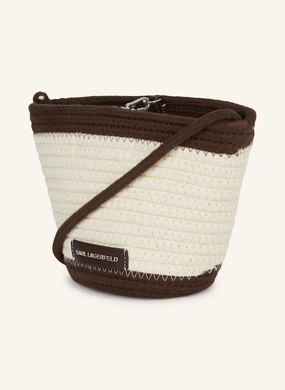 KARL LAGERFELD Strandtasche DUNKELBRAUN