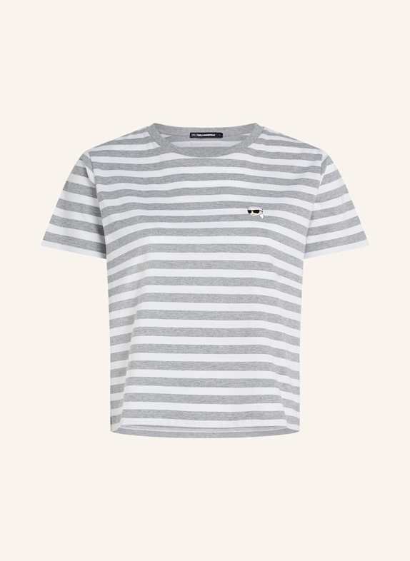KARL LAGERFELD T-shirt WEISS/ GRAU