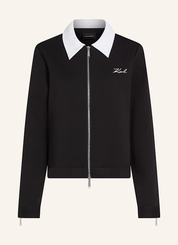 KARL LAGERFELD Sweatshirt WEISS/ SCHWARZ