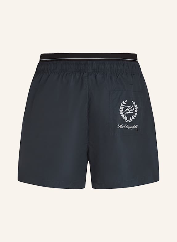 KARL LAGERFELD Badeshorts DUNKELBLAU