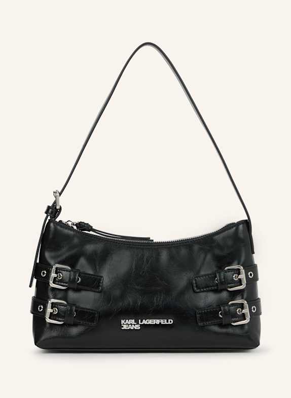 KARL LAGERFELD JEANS Schultertasche SCHWARZ