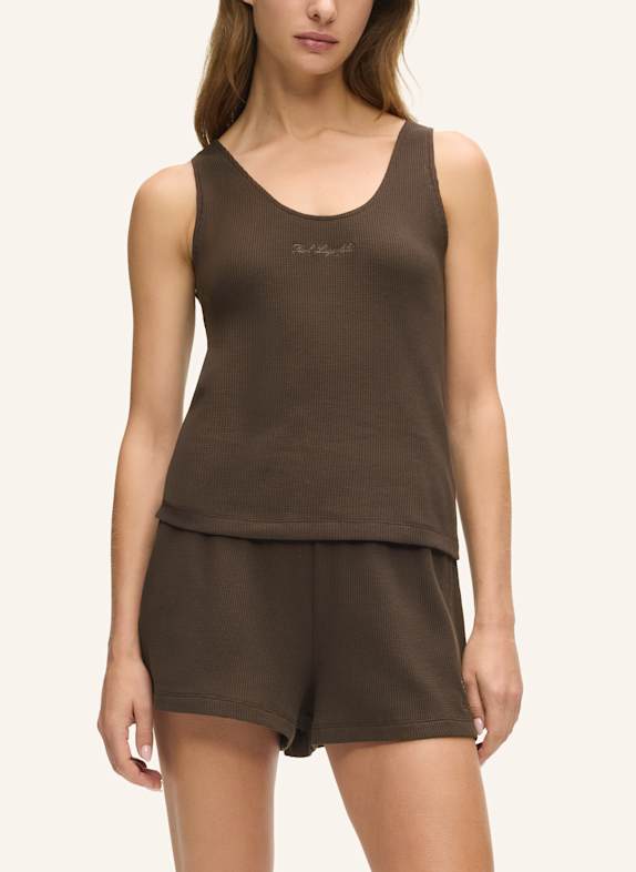 KARL LAGERFELD Top DUNKELBRAUN