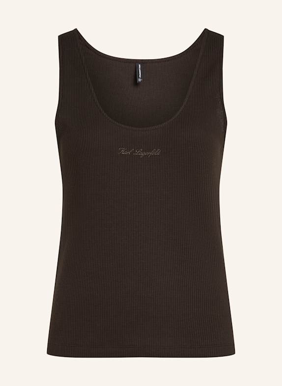 KARL LAGERFELD Top DUNKELBRAUN