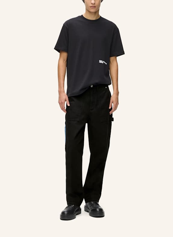 KARL LAGERFELD JEANS Hose BLAU/ SCHWARZ