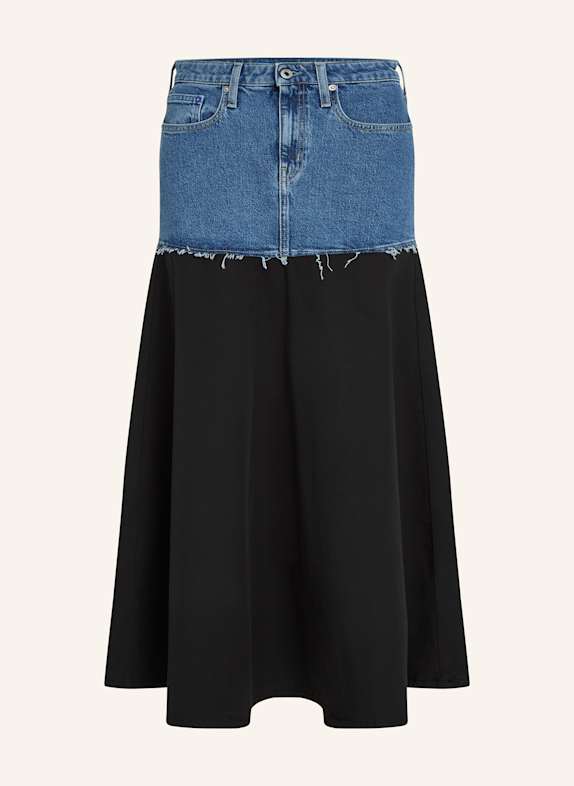 KARL LAGERFELD JEANS Rock BLAU/ SCHWARZ